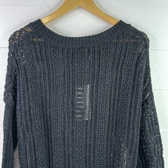 VERO MODA Black Molly Starbuck‎ 3/4 Sleeve Knit Sweater Size Medium - Picture 3 of 13